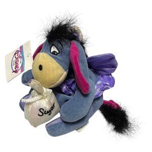 NWT 90s Disney Store SUGAR EEYORE Vintage DISNEY Mini Beanie Doll